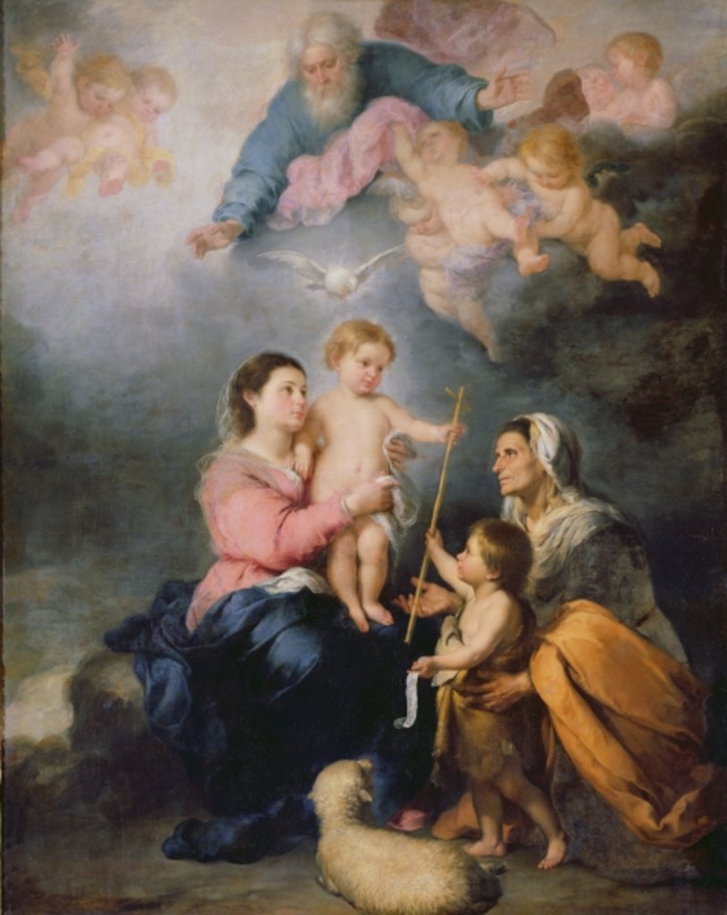 Detail of The Holy Family or The Virgin of Seville by Bartolome Esteban Murillo