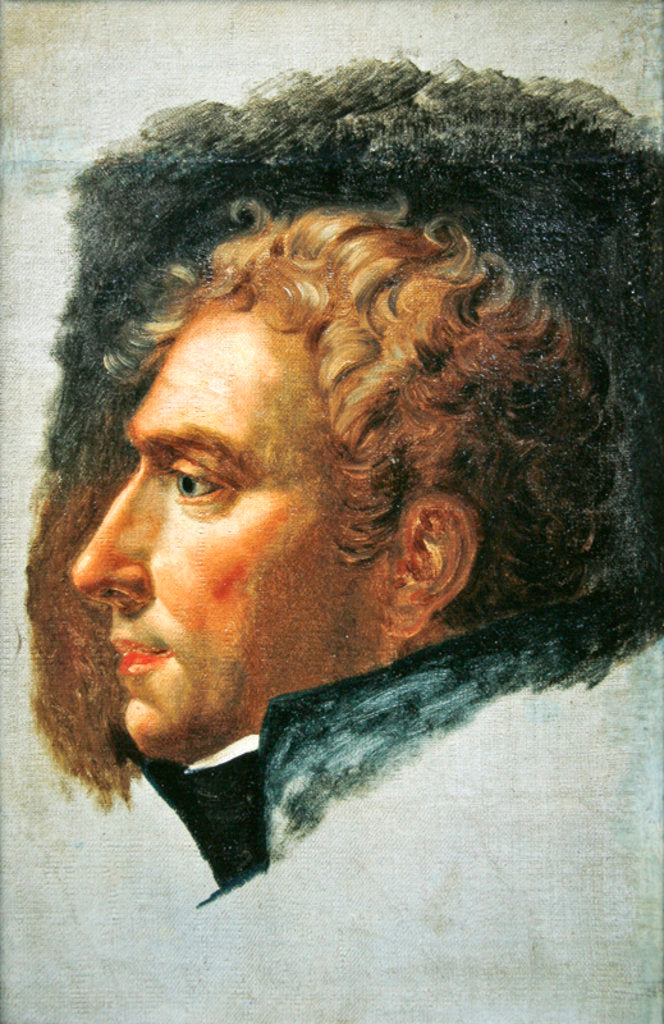Detail of Portrait of Duroc, Grand Marshal of the Palace by Anne Louis Girodet de Roucy-Trioson