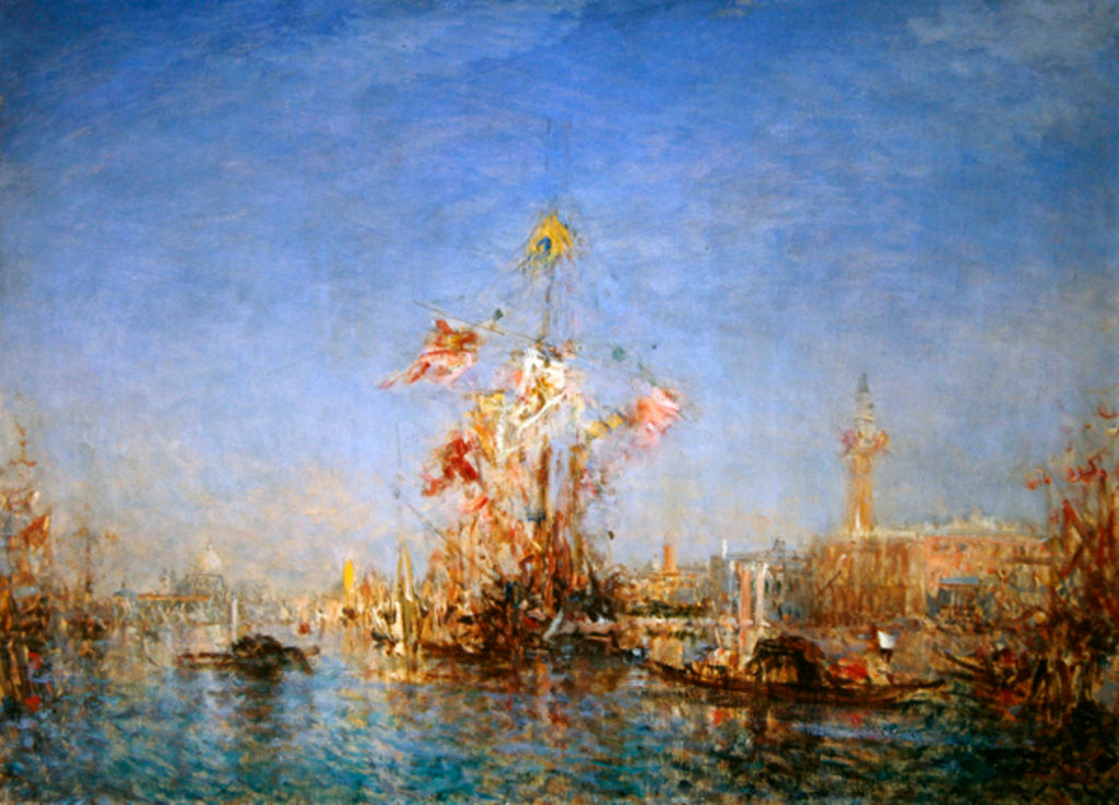 Detail of Venice by Felix Ziem