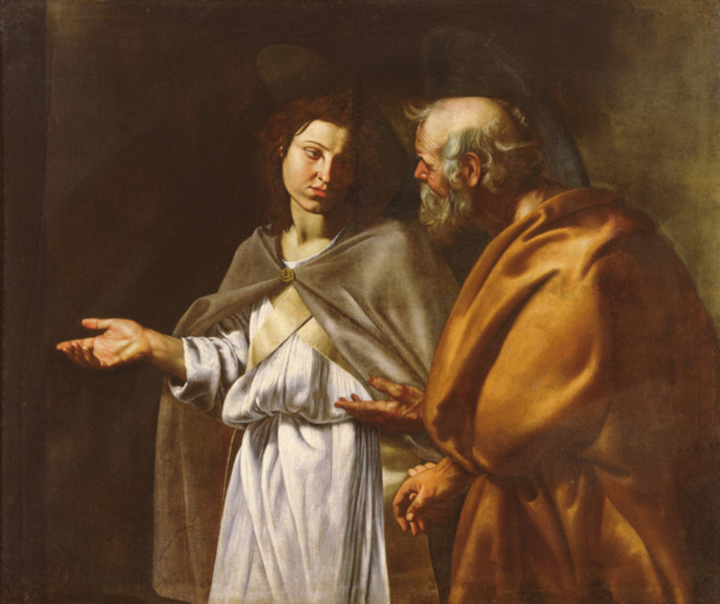 Detail of St. Peter Delivered by an Angel by Filippo Vitale
