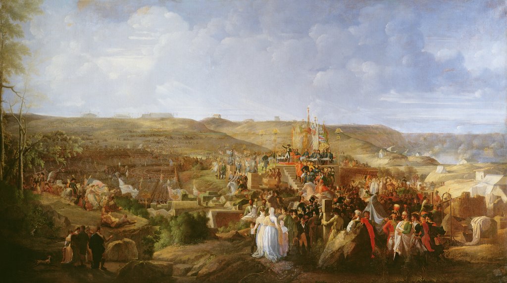 Detail of Napoleon at a camp in Boulogne distributing the Cross of the Legion of Honour, 16th August, 1804, 1806 by Philippe Auguste Hennequin