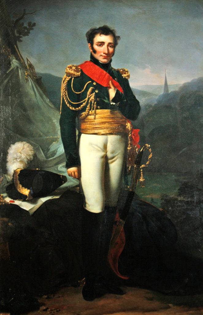 Detail of The Count of Suzannet, 1817 by Jean Baptiste Mauzaisse