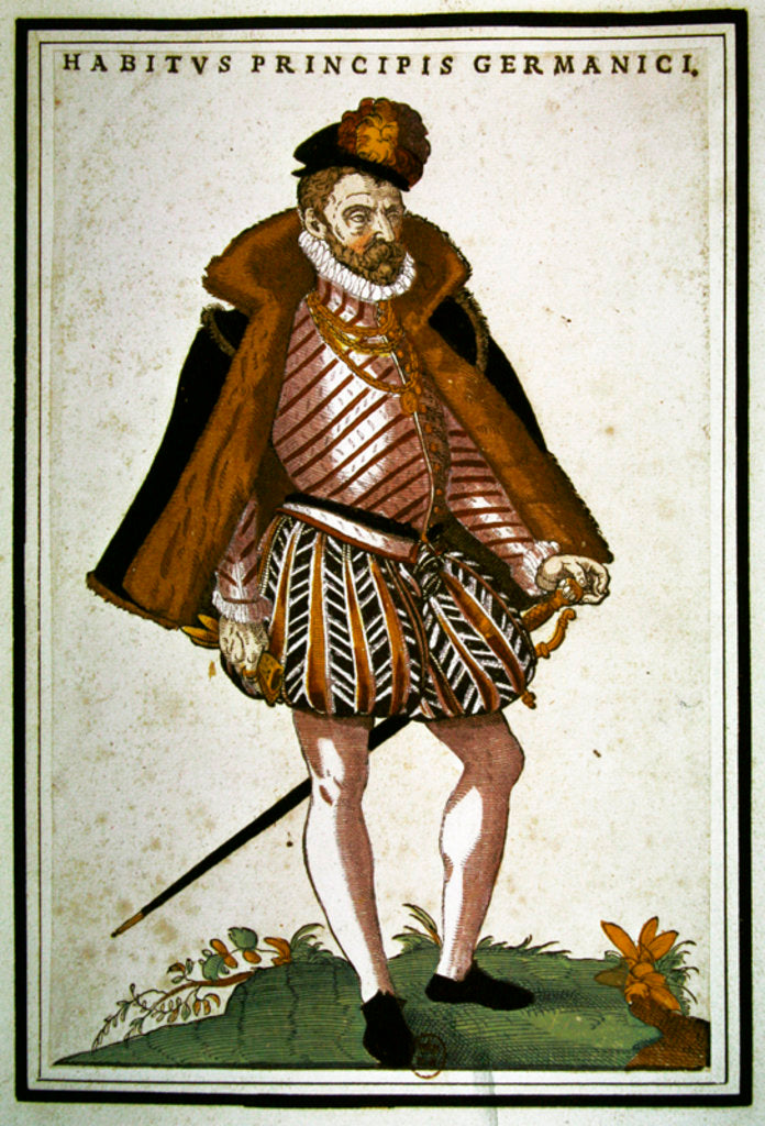 Detail of German nobleman, 1572 by German School