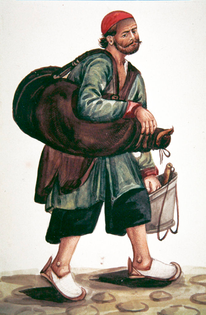 Detail of The coalman by Persian School