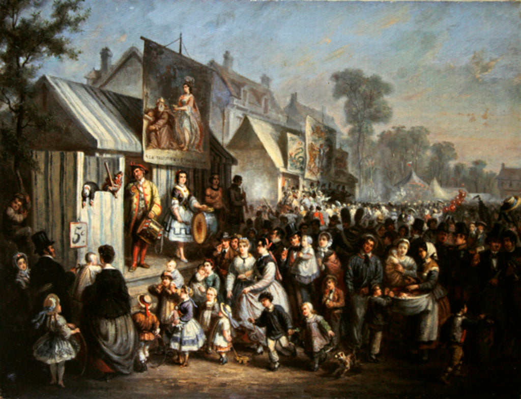 Detail of A fete at Saint-Cloud during the Second Empire by Edouard Vaumort