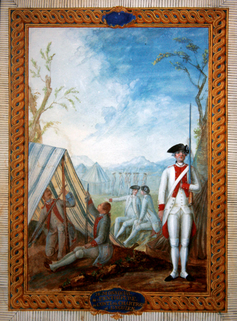 Detail of Uniforms of the French Infantry during the American War of Independence by Nicolas Hoffmann