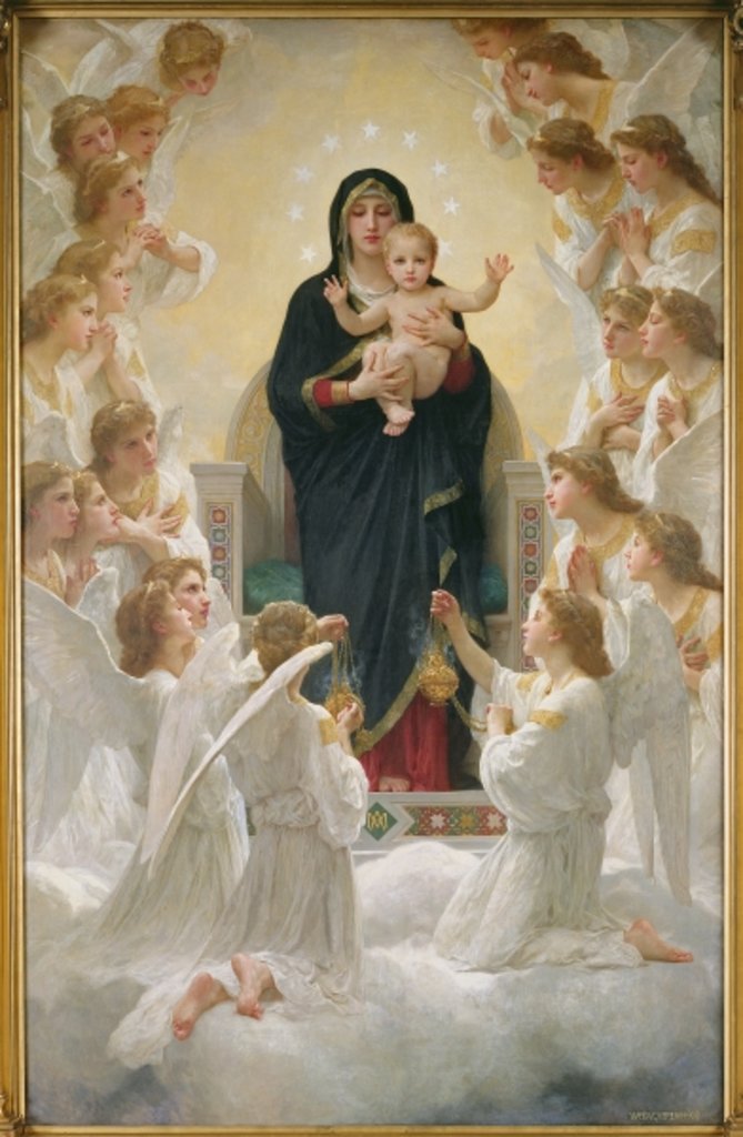 Detail of The Virgin with Angels, 1900 by William-Adolphe Bouguereau