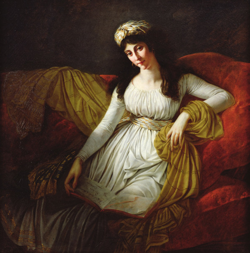 Detail of Portrait of Madame Favrega, 1798 by Baron Antoine Jean Gros