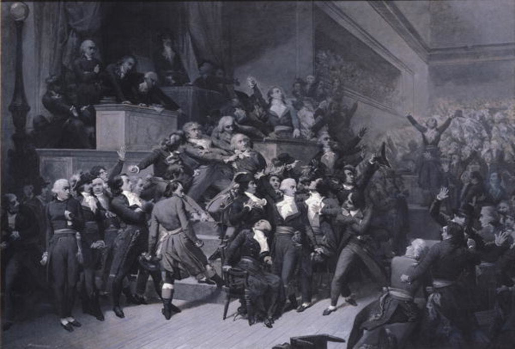 Detail of The Ninth Thermidor, c.1840 by Raymond Quinsac Monvoisin