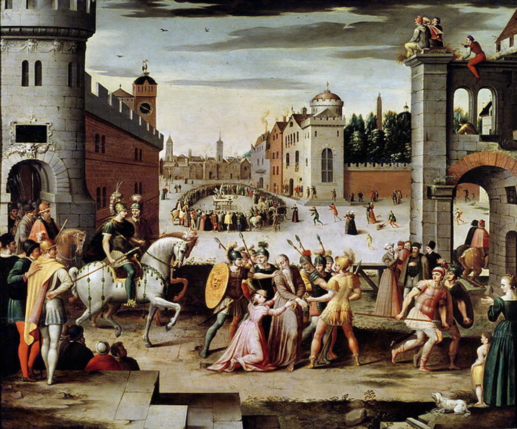 Detail of The Arrest and Execution of Sir Thomas More in 1535 by Antoine Caron