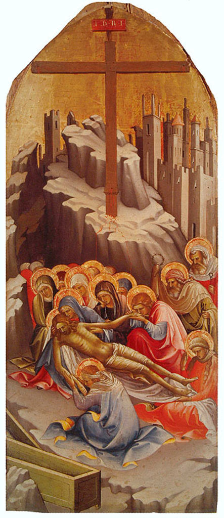 Detail of The Entombment of Christ by Lorenzo Monaco