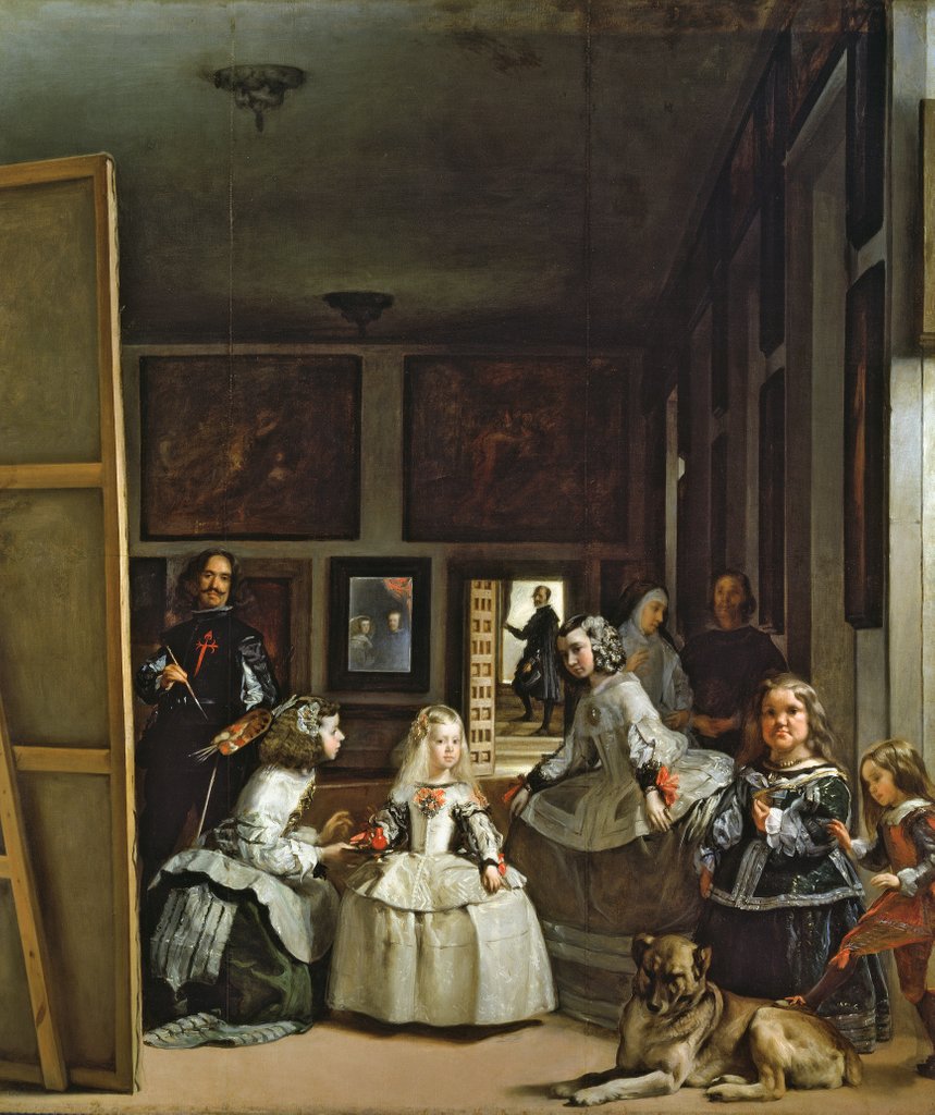 Detail of Las Meninas or The Family of Philip IV, c.1656 by Diego Rodriguez de Silva y Velazquez