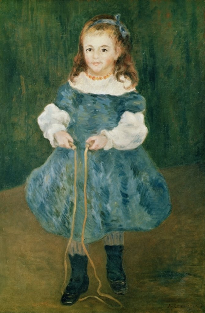 Detail of Girl with a skipping rope, 1876 by Pierre Auguste Renoir