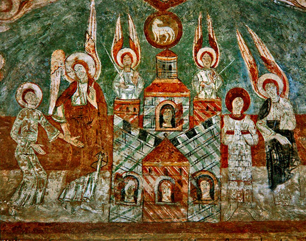 Detail of The Heavenly Jerusalem, 12th century by French School