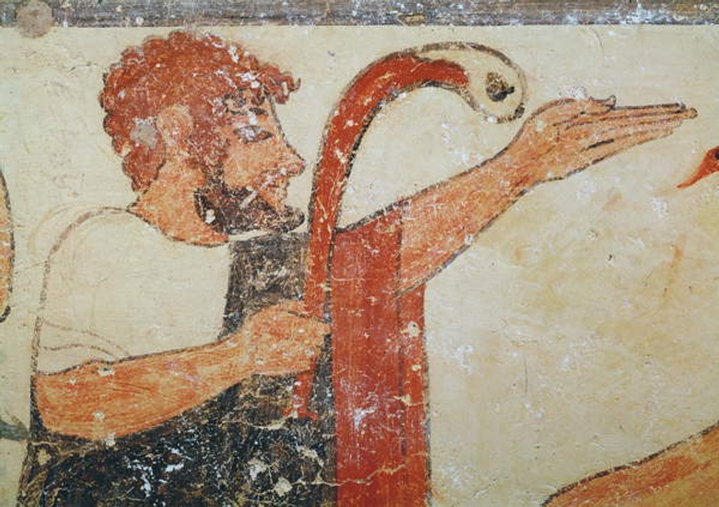 Detail of Head of the augur by Etruscan