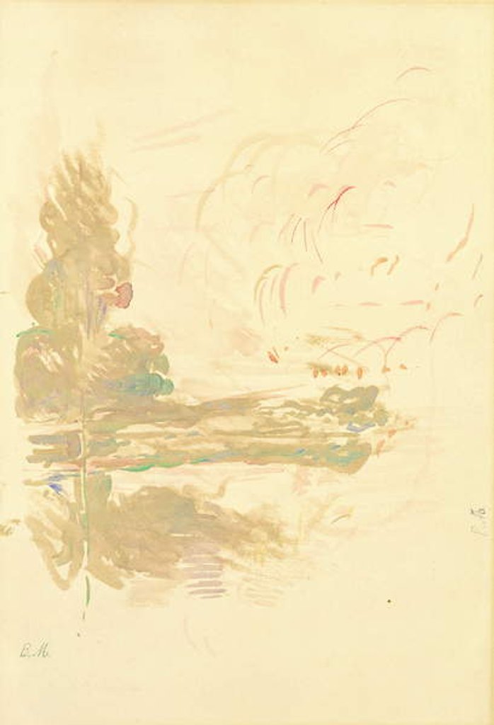 Detail of Reflections in the Seine, 1890 by Berthe Morisot