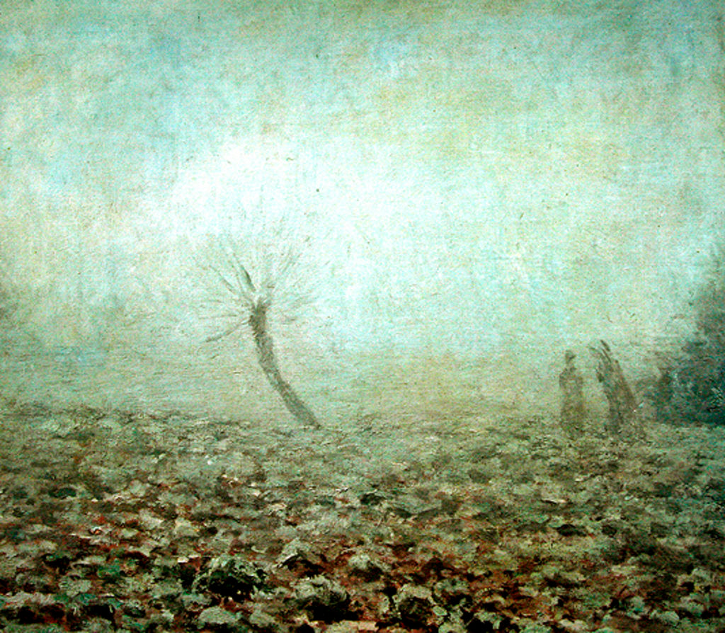 Detail of Landscape, 1874 by Camille Pissarro