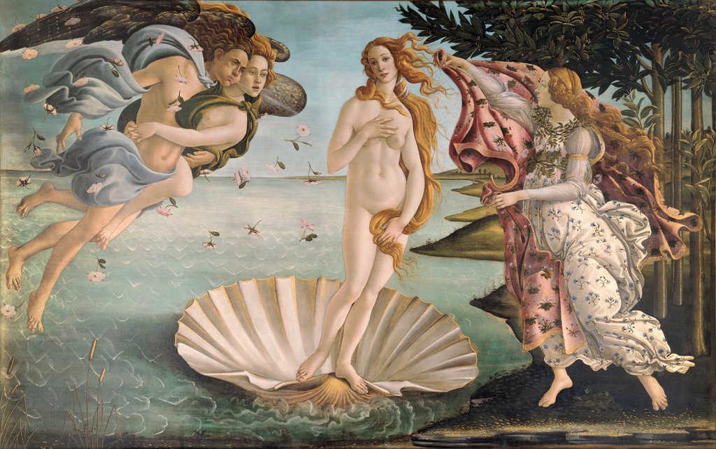 Detail of The Birth of Venus, c.1485 by Sandro Botticelli