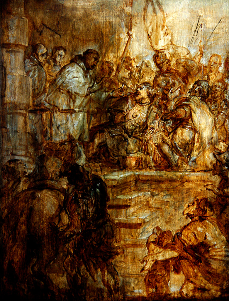 Detail of William, Duke of Aquitaine, converted by St. Bernard by Gaspar de Crayer