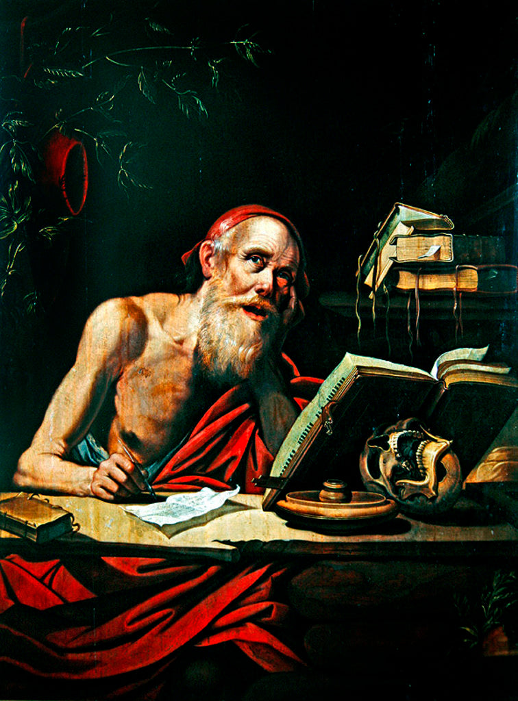 Detail of St. Jerome by Flemish School