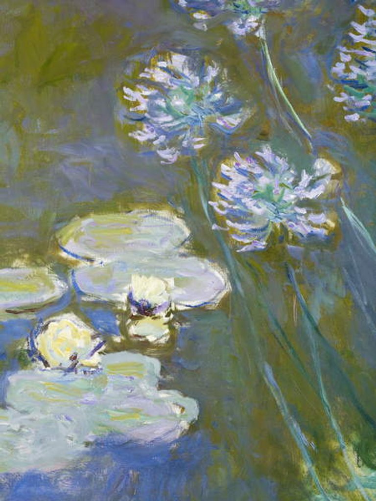 Detail of Waterlilies and Agapanthus, 1914-17 by Claude Monet
