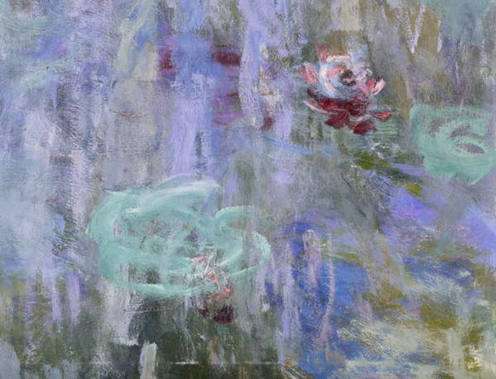 Detail of Waterlilies and Reflections of a Willow Tree, 1916-19 by Claude Monet