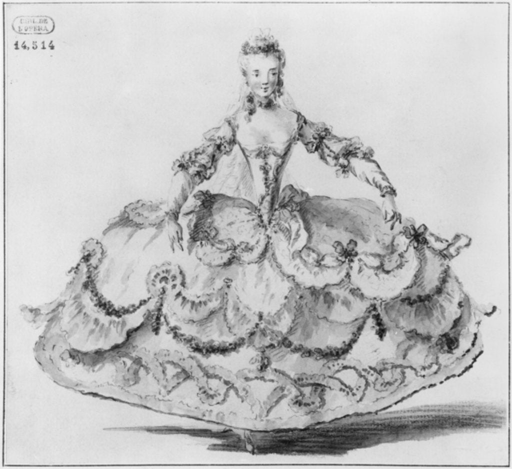 Detail of Mademoiselle Marie Salle by Louis Rene Boquet