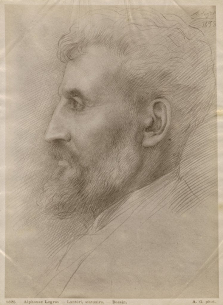 Detail of Edouard Lanteri, 1898 by Alphonse Legros