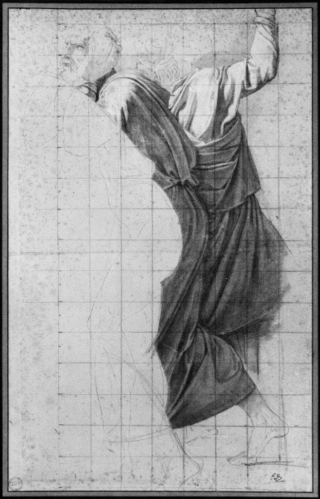 Detail of Study for 'The Death of Socrates', c.1787 by Jacques Louis David