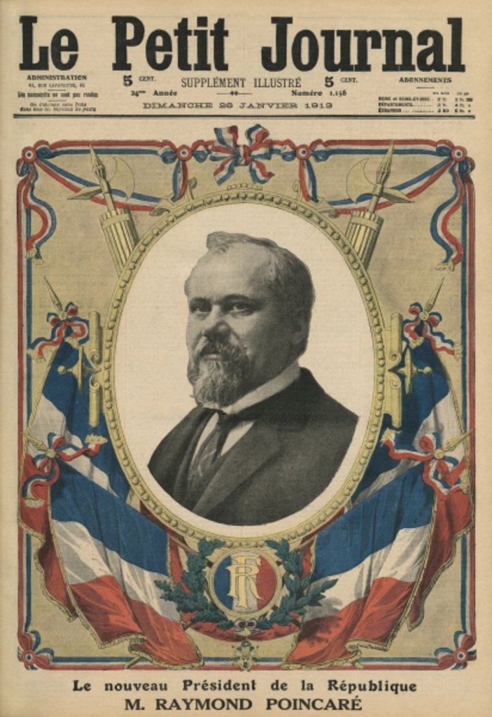 Detail of The new President of the French Republic, Raymond Poincare by French School