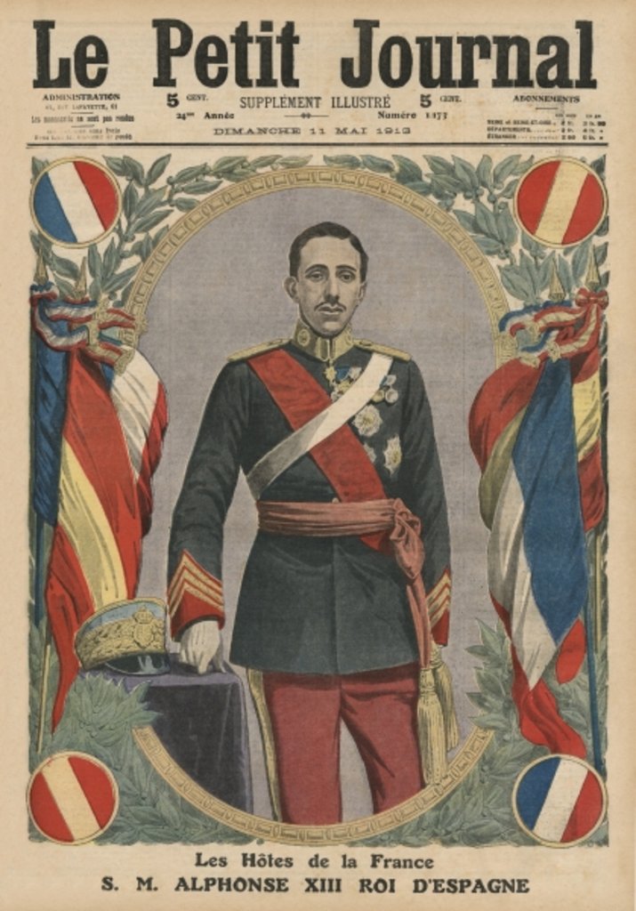 Detail of Guests of France, H. M. Alfonso XIII, King of Spain by French School