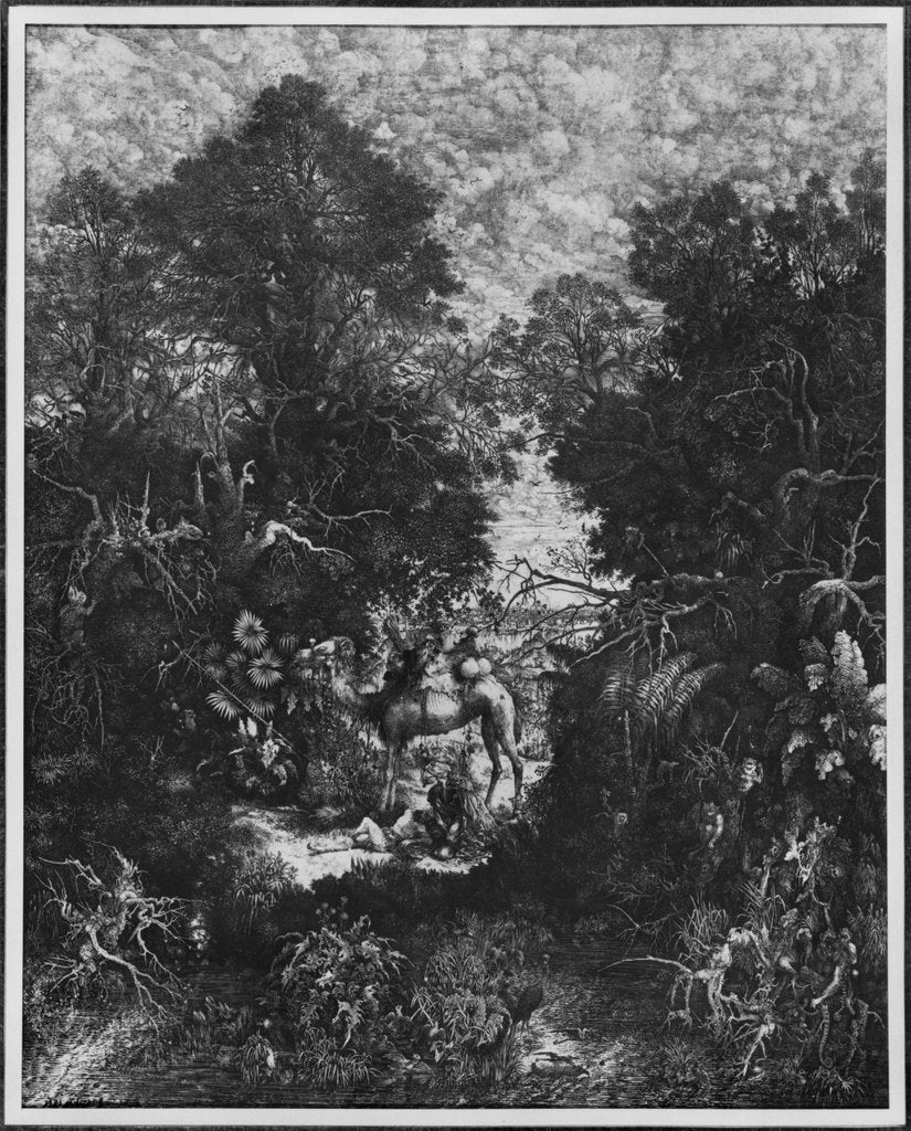 Detail of The Good Samaritan, 1861 by Rodolphe Bresdin