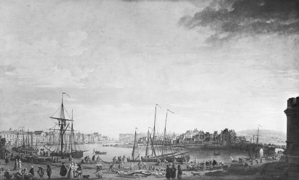 Detail of View of the Port of Dieppe, 1765 by Claude Joseph Vernet