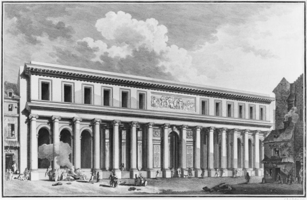 Detail of The Academy of Surgery, Paris, engraved by Claude Rene Gabriel Poulleau 1773 by French School