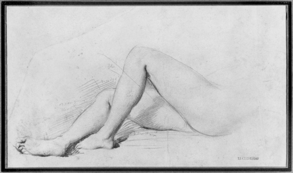 Detail of Study of legs by Theodore Chasseriau