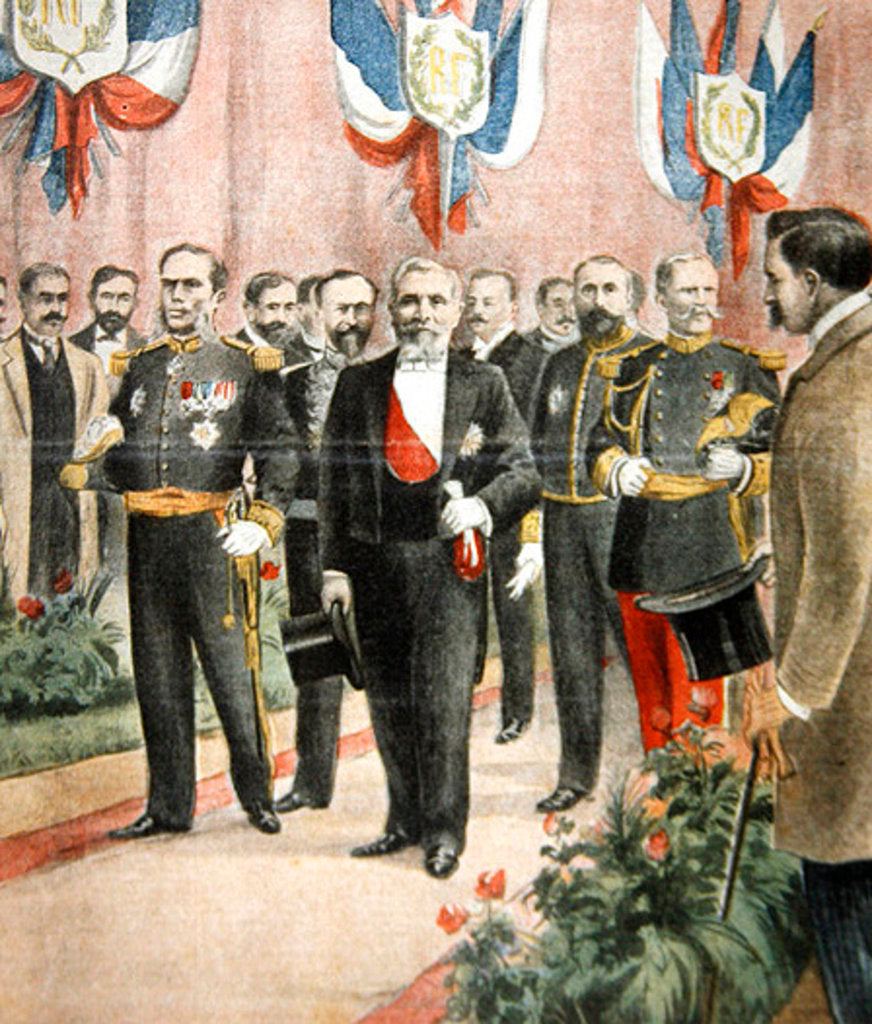 Detail of The arrival of President Loubet in Russia for a state visit, cover of 'Le Petit Journal', 18 May, 1902 by French School