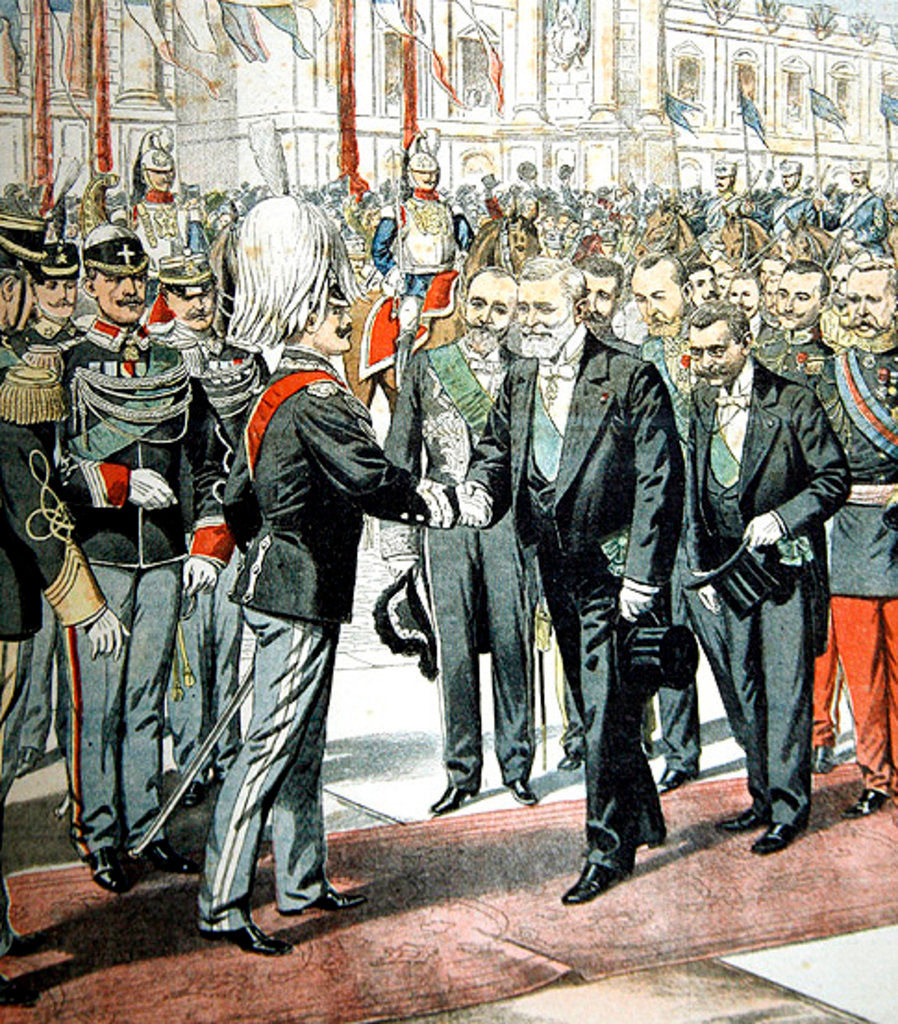 Detail of Arrival of the President of the French Republic, M. Loubet, in Rome for a state visit to Italy in April, 1904 by French School