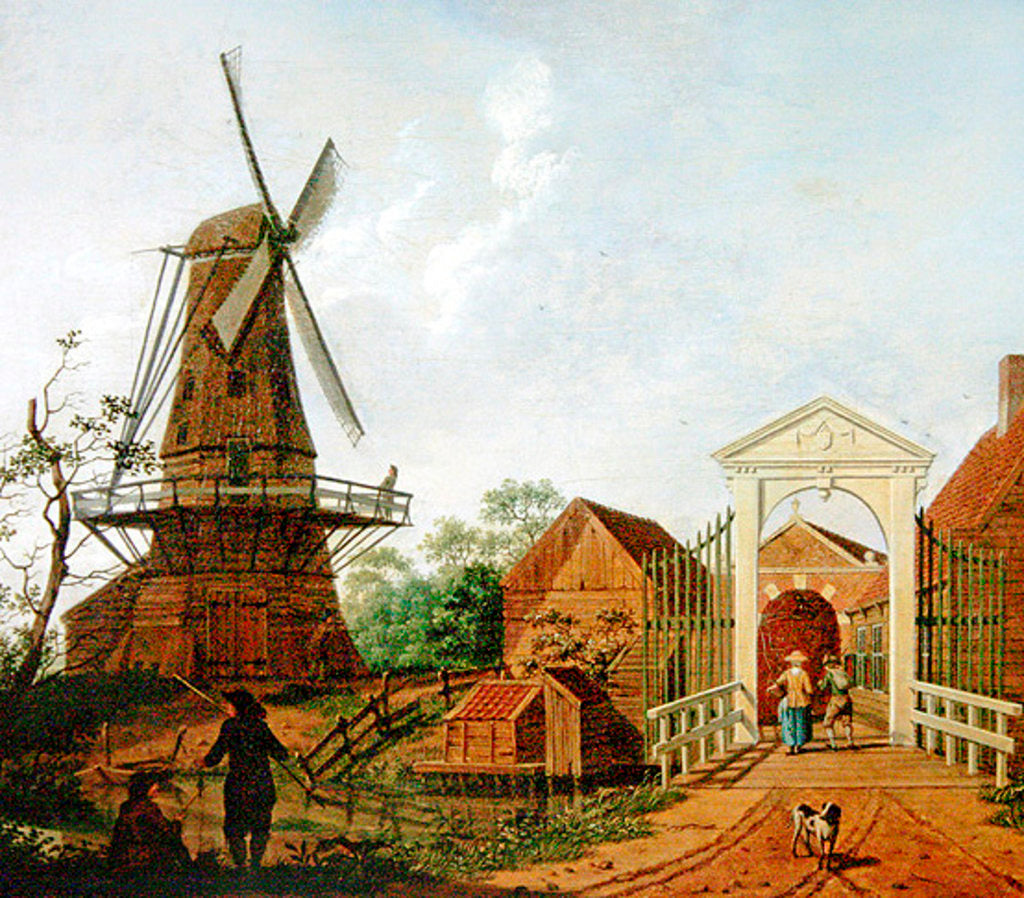 Detail of The Windmill, 1787 by Isaak Ouwater