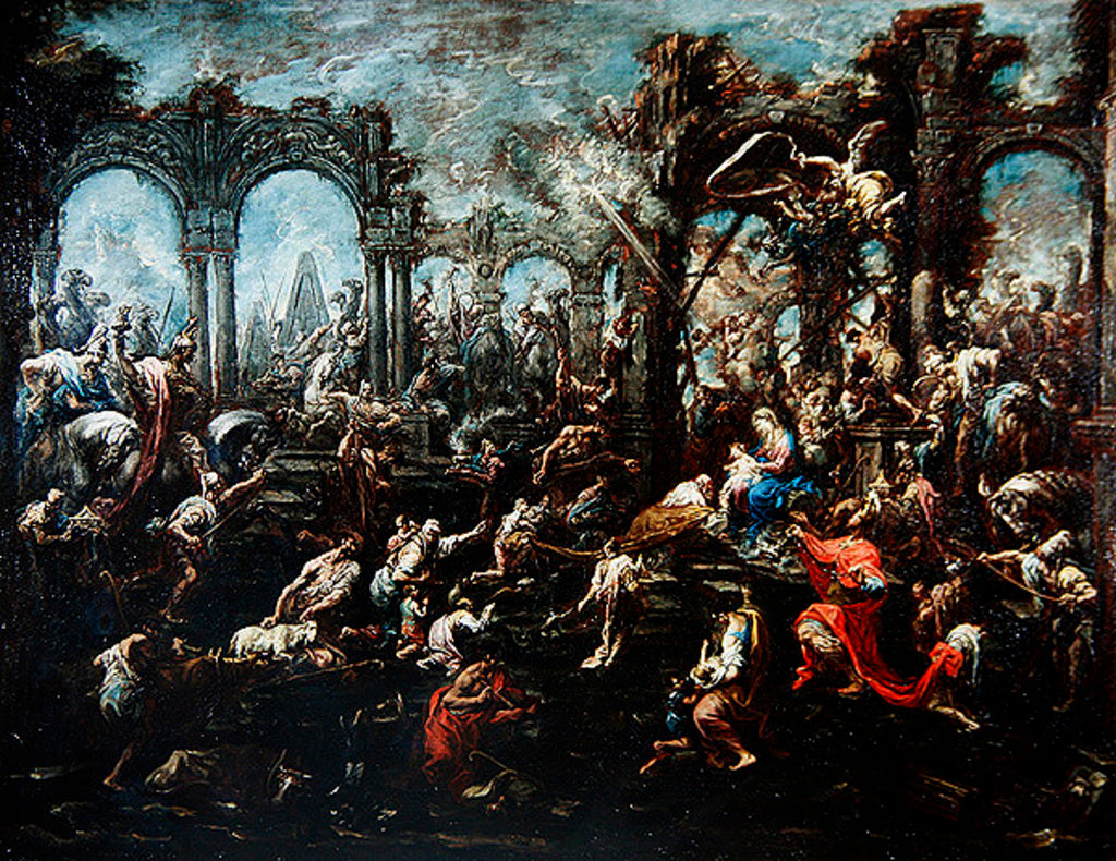 Detail of Adoration of the Magi by Alessandro Magnasco