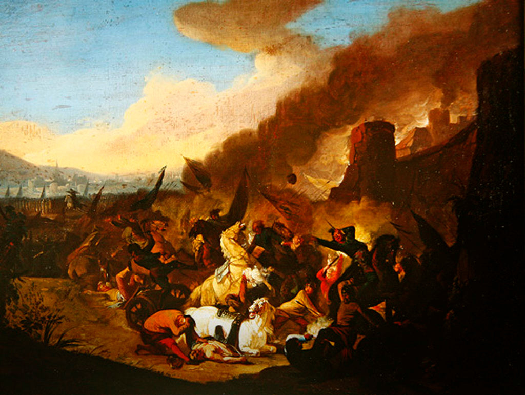 Detail of Scene of a Battle by Jan van Huchtenburgh