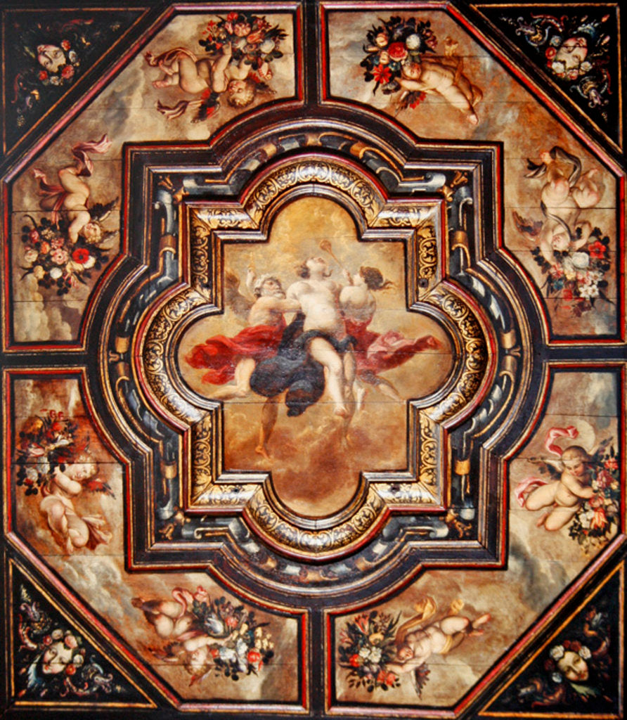 Detail of Allegory of Truth, small ceiling panel by French School