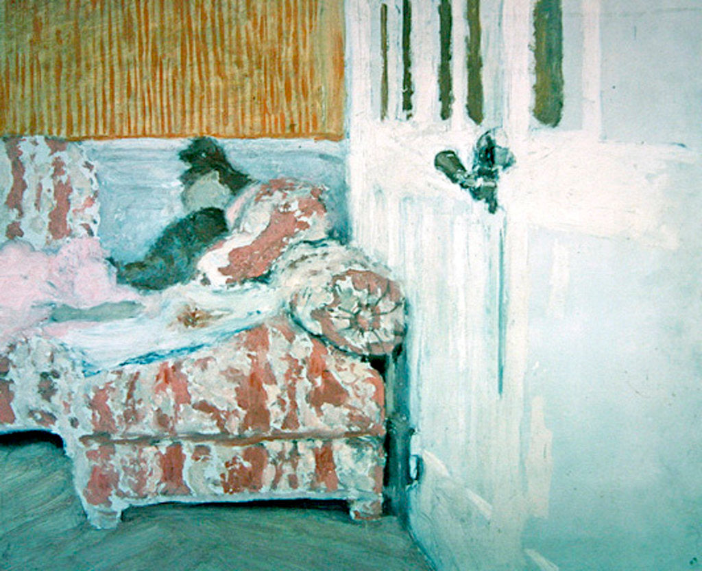 Detail of On the Sofa, or The White Room, c.1890-93 by Edouard Vuillard