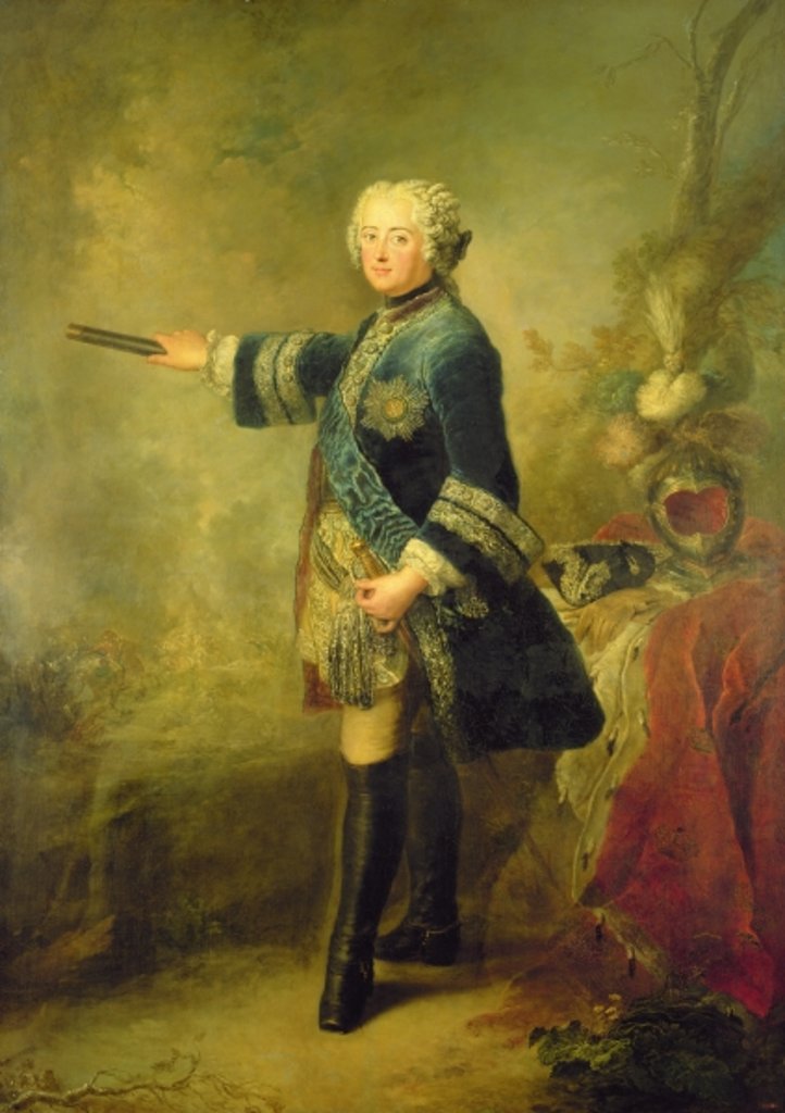 Detail of Stanislas II August Poniatowski by Johann Baptist I Lampi