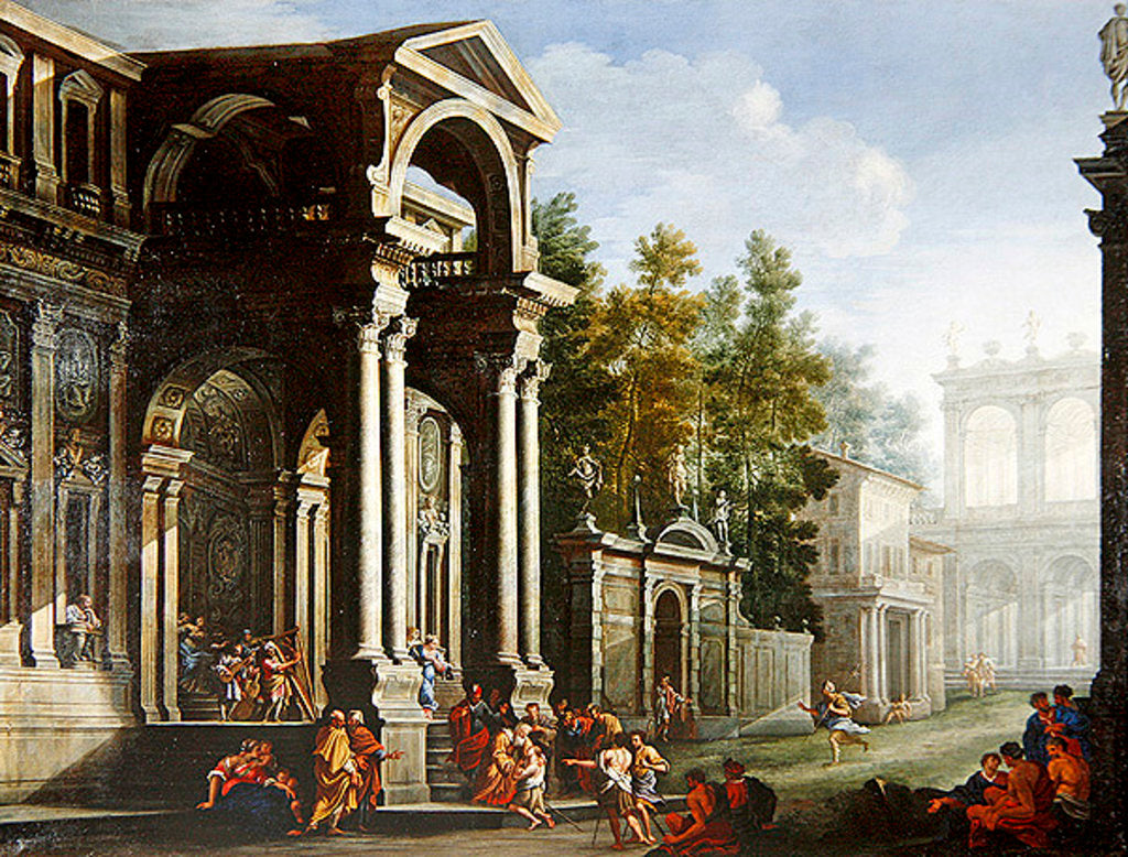 Detail of The Return of the Progial Son by Pietro Francesco Garoli