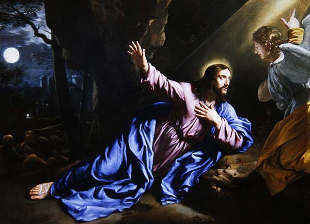 Detail of Christ in the Garden of Olives, 1646-50 by Philippe de Champaigne