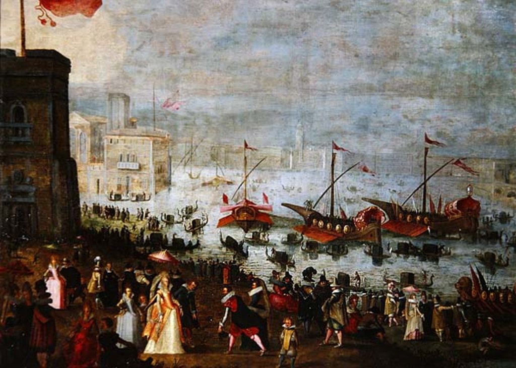 Detail of A fete in Venice by Paolo Fiammingo
