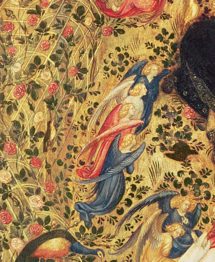 Detail of Madonna with a Rose Bush by Stefano di Giovanni da Verona