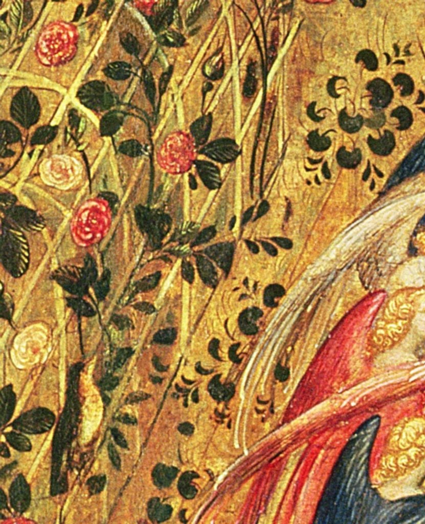Detail of Madonna with a Rose Bush by Stefano di Giovanni da Verona