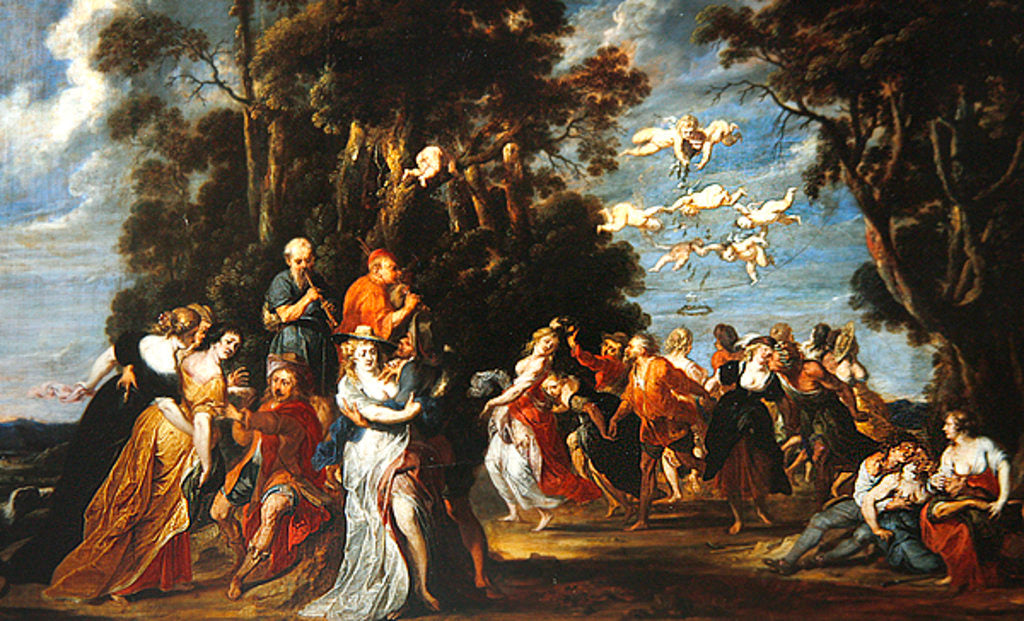 Detail of Peasant Dance by Jan Wildens