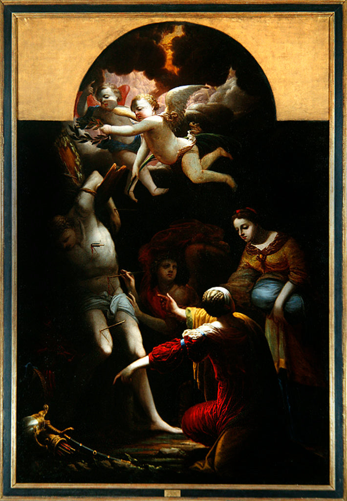 Detail of St. Sebastian by Denys Calvaert or Calvart